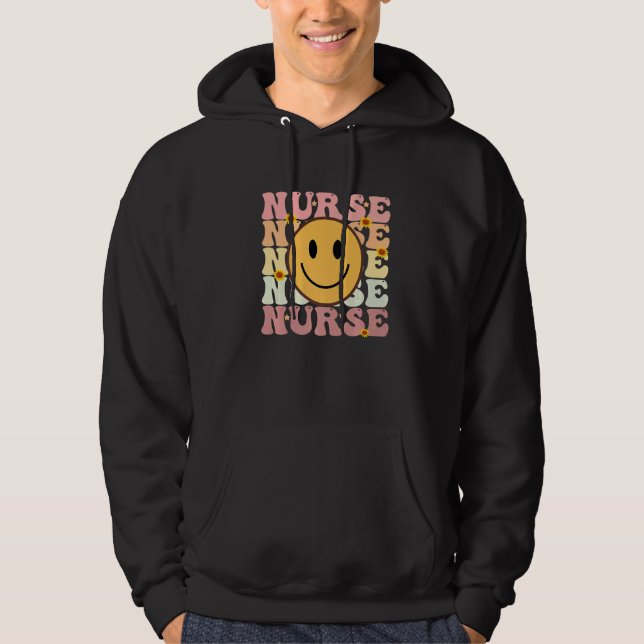 Moletom Enfermeira Groovy Retro Hippie   (Frente)