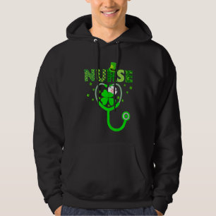 Moletom Enfermeira irlandesa Stethoscope Scrub Nurs Dia de