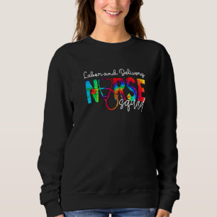 Moletom Enfermeira L&d Watercol Love Stethoscope Rn Nurse