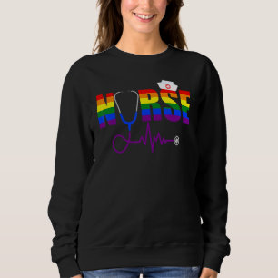 Moletom Enfermeira Orgulho LGBT Gay Lésbica Transgênero En