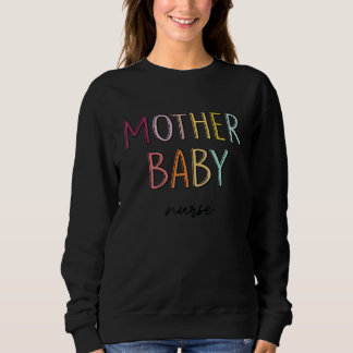 Moletom Enfermeira Postpartum, Enfermeira Mãe-Bebê Rainbow