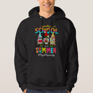 Moletom Enfermeira Psych Gnomo Goodbye School Hello Summer
