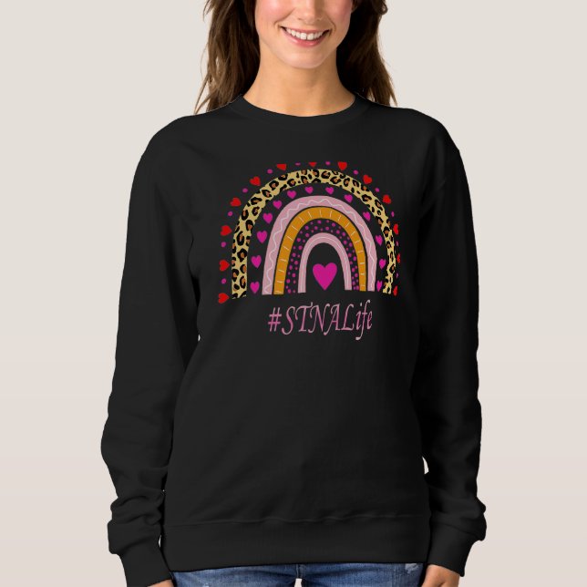 Moletom Enfermeira Stna Leopard Rainbow Nurse Semana (Frente)