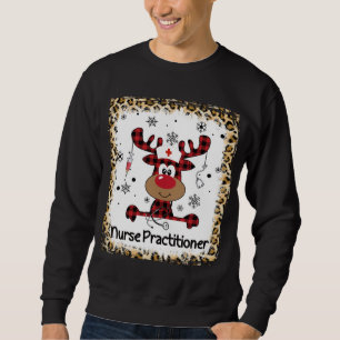 Moletom Enfermeiro Enfermeiro Branqueado Reindeer Christma