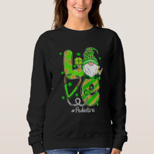 Moletom Enfermeiro Engraçado Shamrock Gnomo Ama Rua de Enf