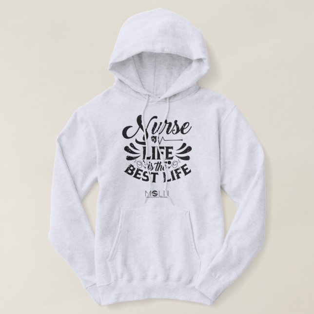 Moletom Enfermeiro Hoodie De Cor Leve (Frente do Design)