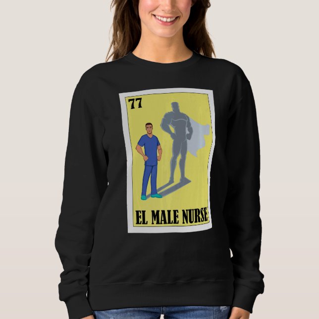 Moletom Enfermero Espanhol Loteria Mexicana El Male Nurse (Frente)