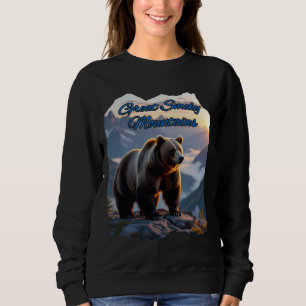 Moletom Enfumaçado monta Urso Negro