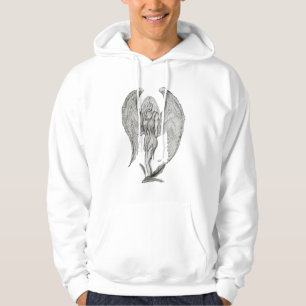 Moletom Engel Bleistiftzeichnung Design preto e branco