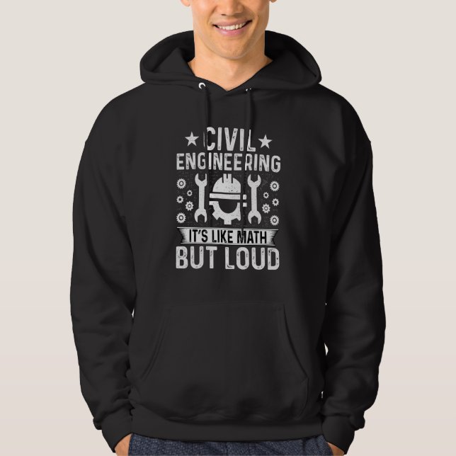 Moletom Engenharia Civil É Como Matemática Mas Larga E Civ (Frente)