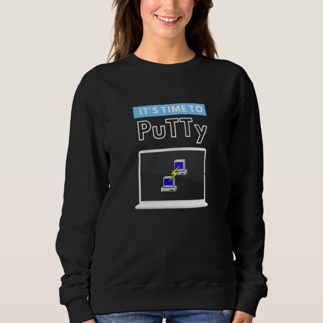 Moletom Engenharia De Rede Telnet Ssh De Tempo Para Putty (Frente)