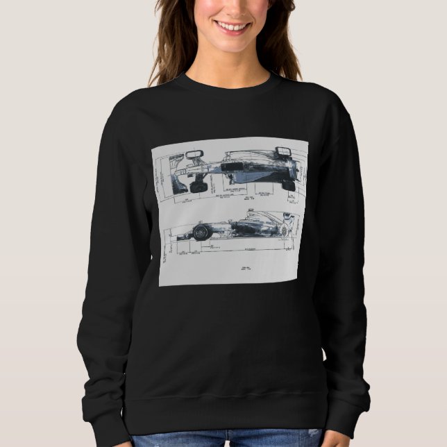 Moletom Engenharia Mecânica De Projeto De Carros De Corrid (Frente)