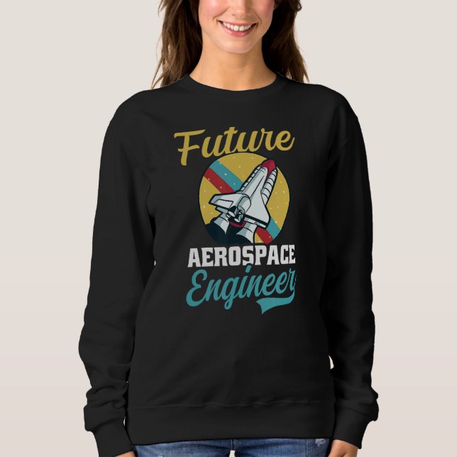 Moletom Engenheiro Aerospace Futuro Engenheiro Aerospace (Frente)
