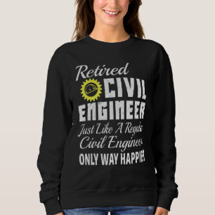 Moletom Engenheiro Civil de Engenharia Civil Aposentado