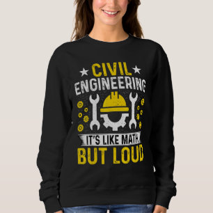 Moletom Engenheiro civil é como matemática, mas alto inglê