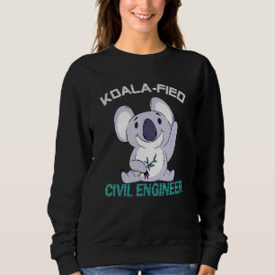 Moletom Engenheiro Civil Qualificado de Engenharia Koalafi