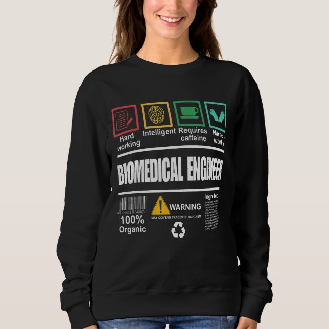 Moletom Engenheiro de Engenheiro biomédico (Frente)