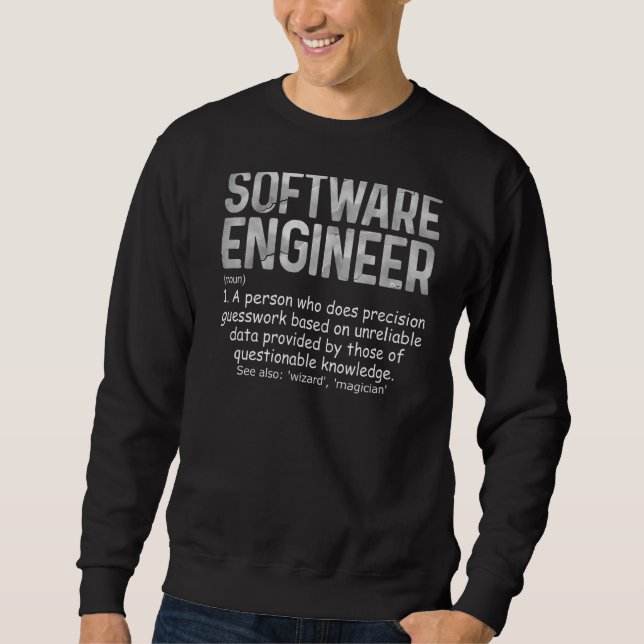 Moletom Engenheiro De Software Como Um Engenheiro Normal A (Frente)