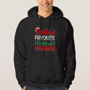 Moletom Engenheiro Elétrico Santa Hat Favorito