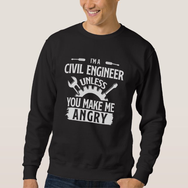 Moletom Engenheiro Estrutural Civil Planejador de Edifício (Frente)