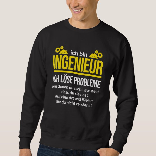 Moletom Engenheiro I soluciona problemas com o Engenheiro  (Frente)