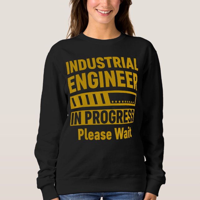Moletom Engenheiro Industrial Em Andamento Aguarde O Futur (Frente)
