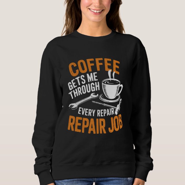 Moletom Engenheiro mecânico de lojas de café mecânico (Frente)
