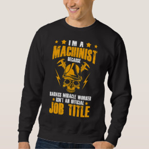 Moletom Engenheiro Mecânico Sou um Machinista Cnc