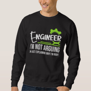 Moletom Engenheiro não estou discutindo engenharia dizendo