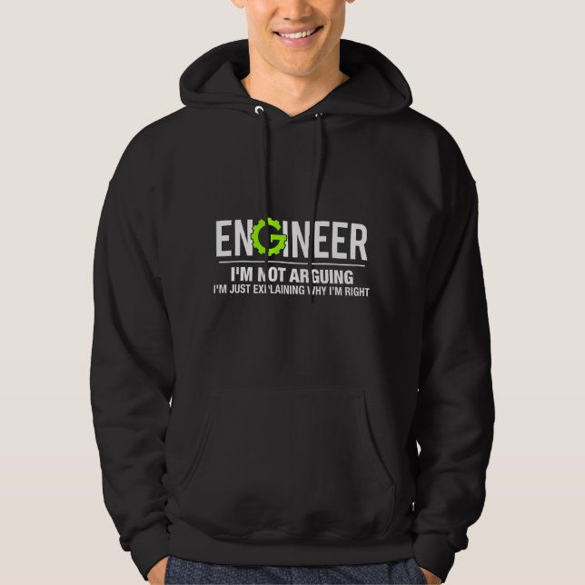 Moletom Engenheiro Não Estou Discutindo Piada de Engenhari (Frente)
