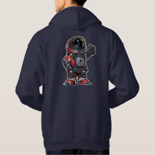 Moletom Engenheiros espaciais Cartoon Hoodie - Vermelho