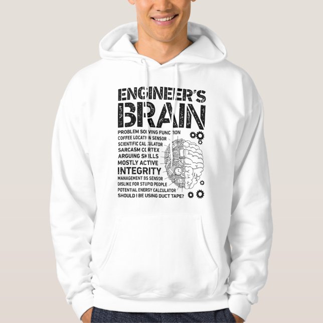 Moletom Engineer's Brain Funny Process Engineer Men Engine (Frente)