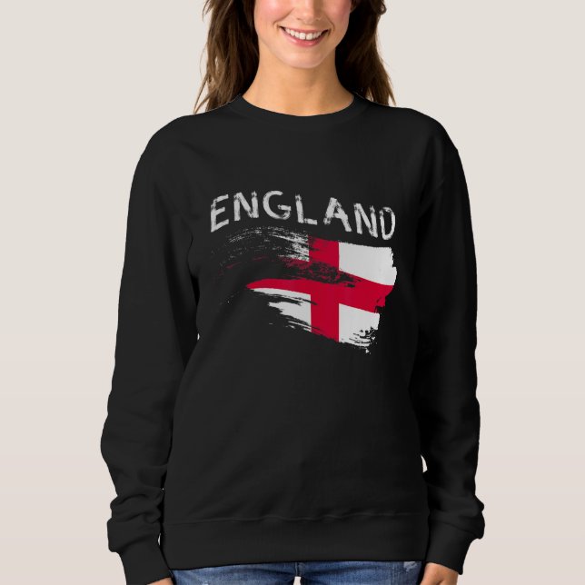 Moletom England Flag Fan English Futebol Flag Do Reino Uni (Frente)