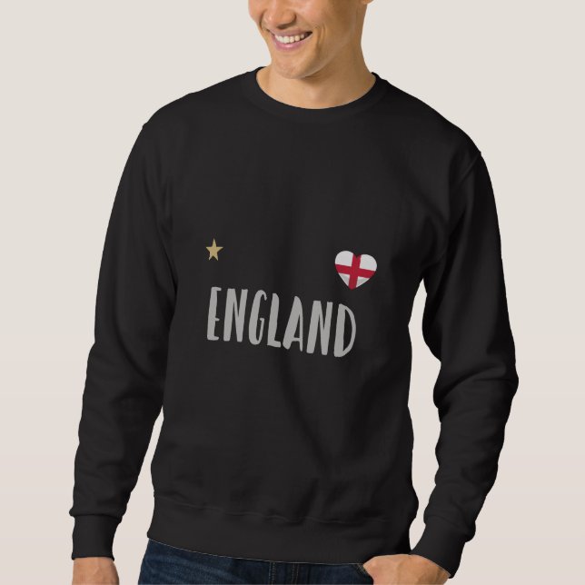 Moletom England Football Fan Shirt English Flag (Frente)