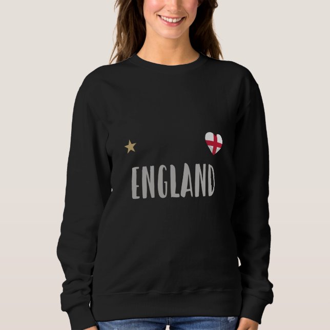 Moletom England Football Fan Shirt English Flag (Frente)