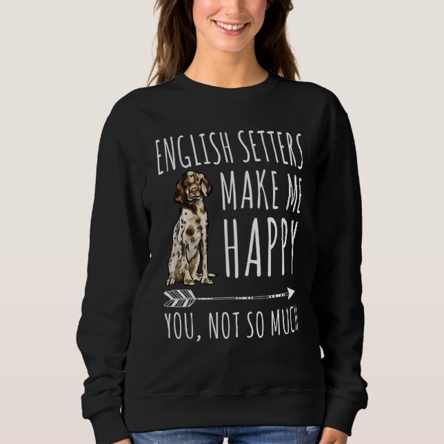 Moletom English Setter Dog Me Resgate Happy (Frente)