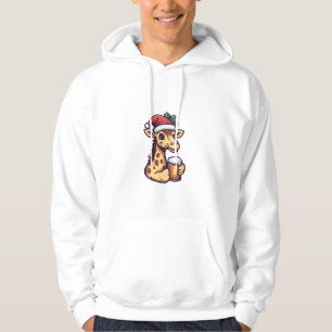 Moletom Engraçada Girafa De Natal Com BD