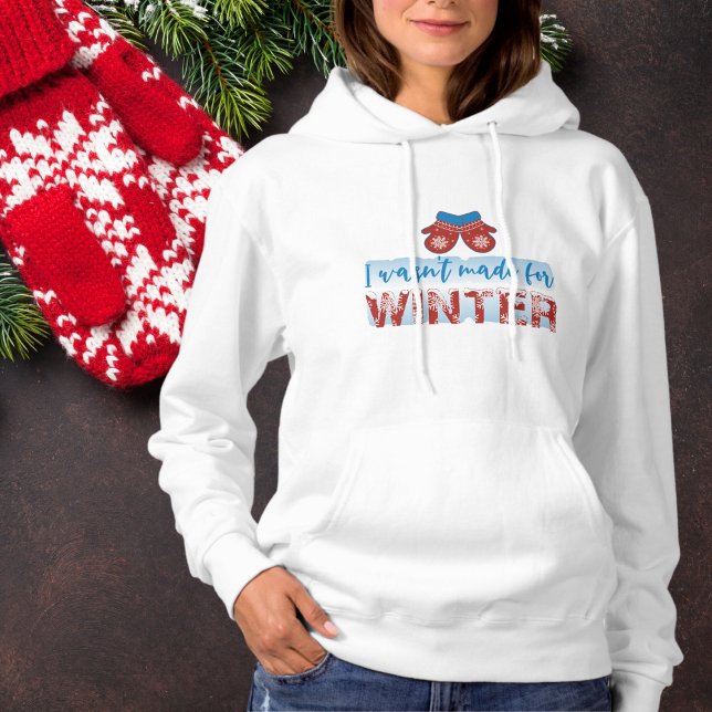 Moletom Engraçada Menina de inverno (Cute Ladies Fun Winter Hoodie)