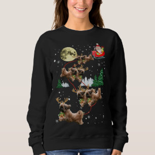 Moletom Engraçada Reindeer Shih Tzu Xmas Palavras De Cão D