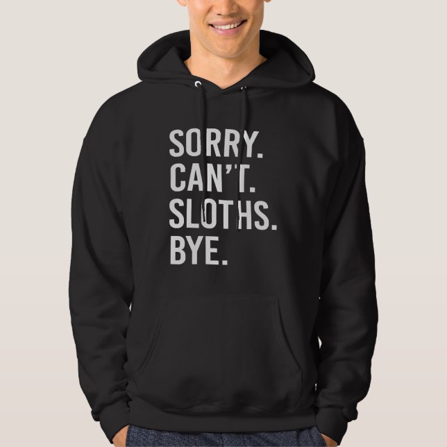 Moletom Engraçada Sapo Sloth Sloth Dormindo (Frente)