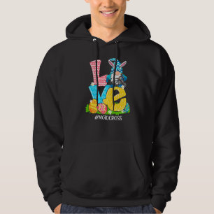 Moletom Engraçado Amor Motocross Páscoa Gnome Caça de Ovos