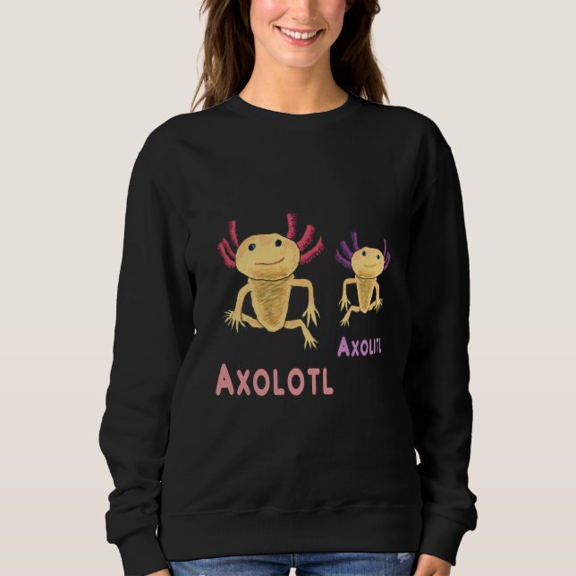 Moletom Engraçado Axolotl Axolitl Pun (Frente)
