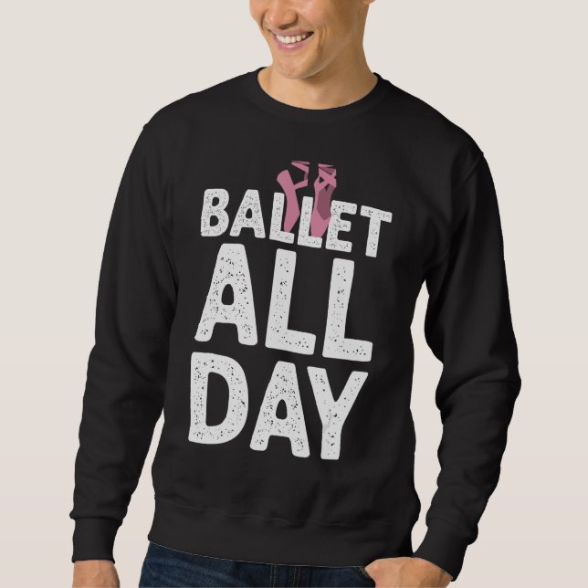 Moletom Engraçado Ballerina Para Meninas Balé Amantes Danc (Frente)