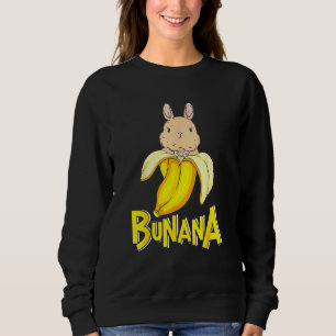 Moletom Engraçado Banana Bunny Rabbit