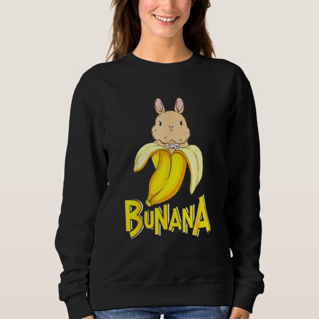 Moletom Engraçado Banana Bunny Rabbit (Frente)