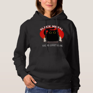 Moletom Engraçado Black Metal Satânico Gato Catita Hoodi