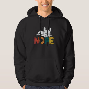 Moletom Engraçado Buldogue Francês Nope Stubborn Attitude