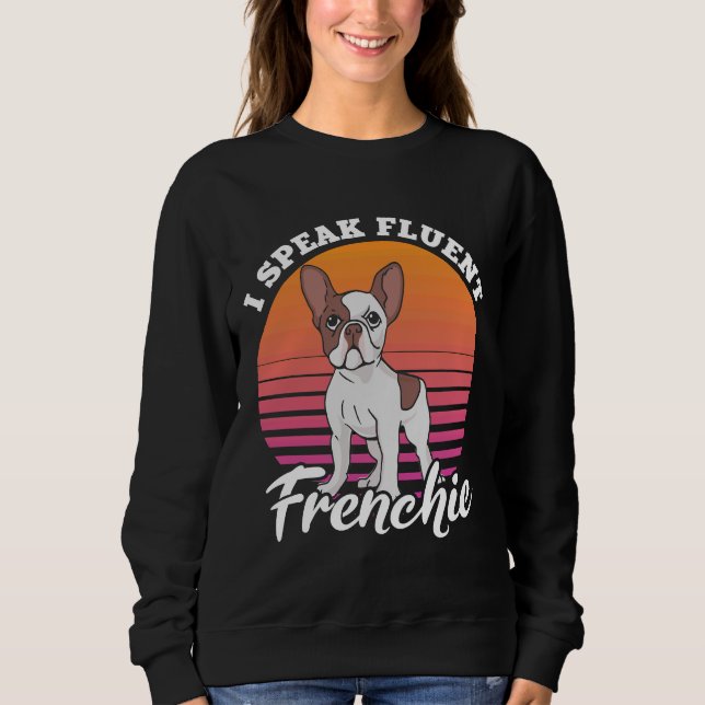 Moletom Engraçado Bulldog Francês Amante Cão Francês (Frente)