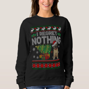Moletom Engraçado Cachorro Cachorro Cachorro de Natal Fran