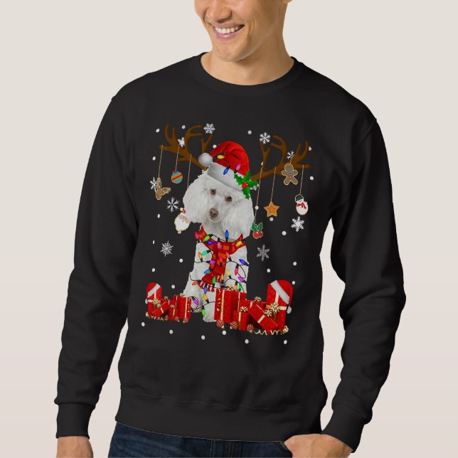 Moletom Engraçado Cachorro Nêse de Natal, Cachorro Leve Am (Frente)